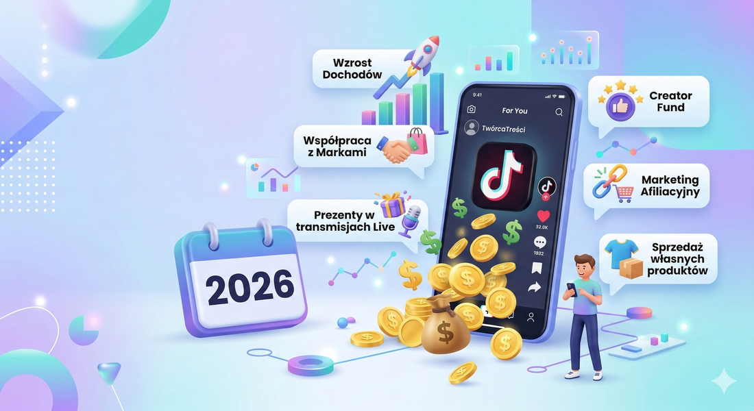 Jak zarabiać na TikToku w 2026 roku? Strategie i źródła dochodu
